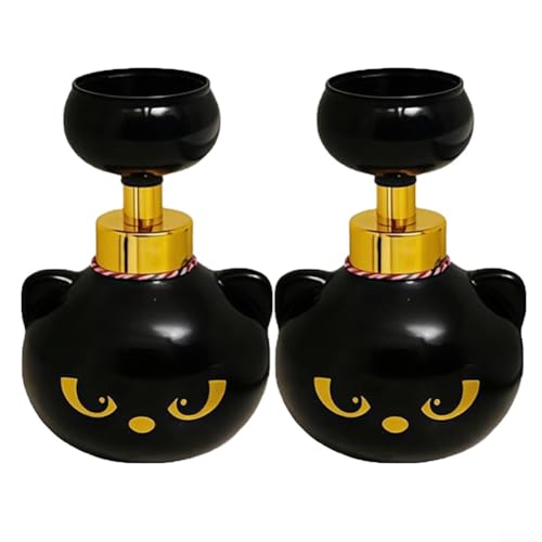 Cute For Cat Paw Schaumseifenspender mit nachfüllbarer Schaumstoffpumpe, kompatibel mit verschiedenen schäumenden Flüssigkeiten, perfekte Ergänzung für jedes Badezimmer oder jede Küche (2) von Oceanlend