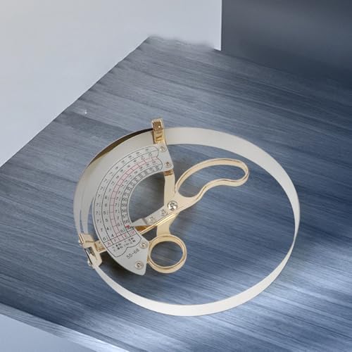 Edelstahl-Kappengrößenmesswerkzeug, ergonomisch, hochpräzise, Scherenring, Hut-Messschieber, Kopfumfangslineal (57–70 cm) von Oceanlend