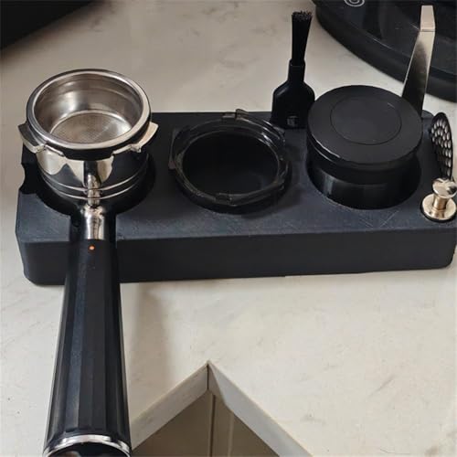 Espresso Tamping Station, Anti-Rutsch Siebträger Ständer Espresso Organizer Halter Für ES601 655 701, Für Siebträger, Tamper, Verteiler (B) von Oceanlend