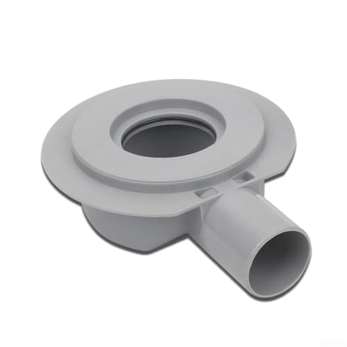 Europäischer Abflussverbinder, PVC-Rohradapter für 50 mm 100 mm Rohre mit Winkelflanschsockel, optimaler Durchfluss und sichere Installation (50 mm) von Oceanlend