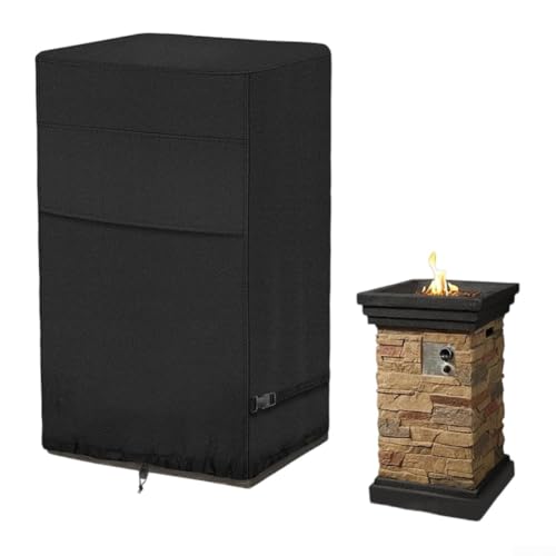 Feuerstellenabdeckung, wasserdicht, staubdicht, Oxford-Stoff, Propan-Feuerstellenabdeckungen, reißfester Schutz für Gas-Feuerstelle, Säule und Feuerschale von Oceanlend