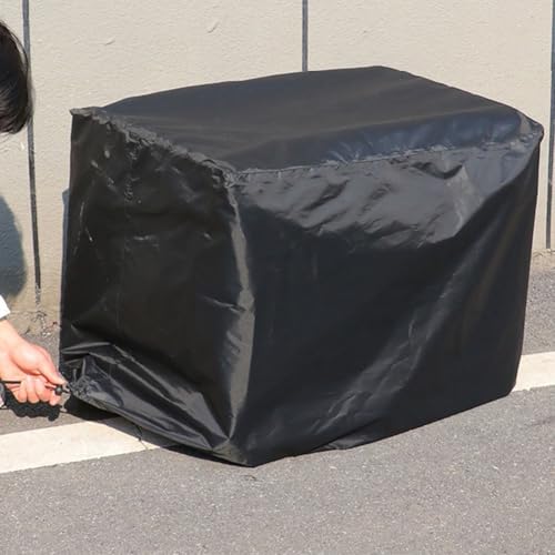 Generatorabdeckung für den Außenbereich, wasserdicht, staubdicht, faltbar, für tragbare Generatoren und kleine Außengeräte (schwarz, 75 x 65 x 70 cm) von Oceanlend