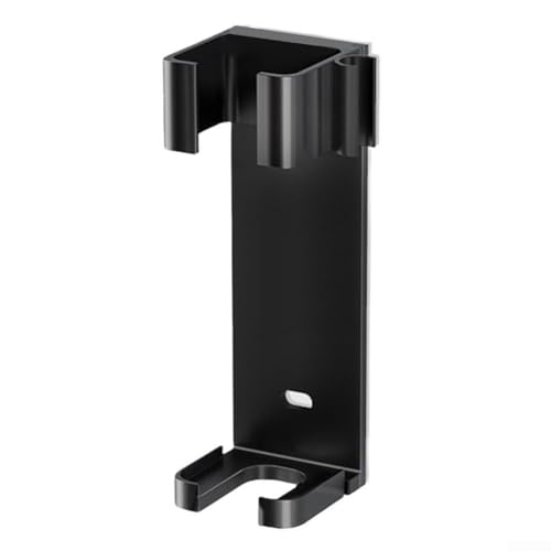Haar-Werkzeug-Organizer ohne Bohren, für Lockenstäbe, Glätteisen, hitzebeständig, Wandaufbewahrung, platzsparendes Design für Badezimmer und Waschtisch (Aluminium, schwarz) von Oceanlend