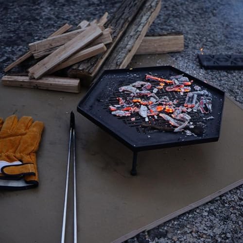 Hitzebeständige Grillmatte, wasserdicht, öldicht, feuerfeste Pads für tragbare Holzkohle, Gasgrills, für Außenrasen, Decks, Terrassen (XL) von Oceanlend