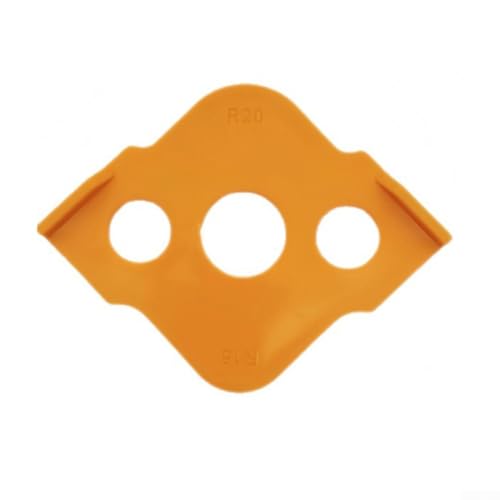 Holzbearbeitungsradiusvorrichtungen mit acht Radiuswinkeln R5 bis R40 und drei Löchern Anti-Rutsch-Funktion für präzise Schnitte (R15-R20) von Oceanlend