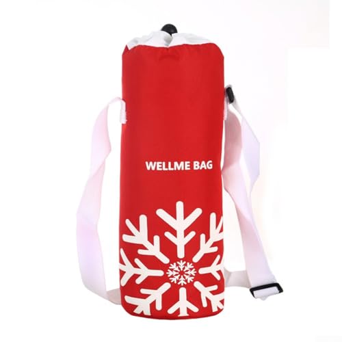 Isolierter Flaschenhalter und Becherhülle für einfachen Getränketransport und Temperaturerhaltung (New Snow Red) von Oceanlend