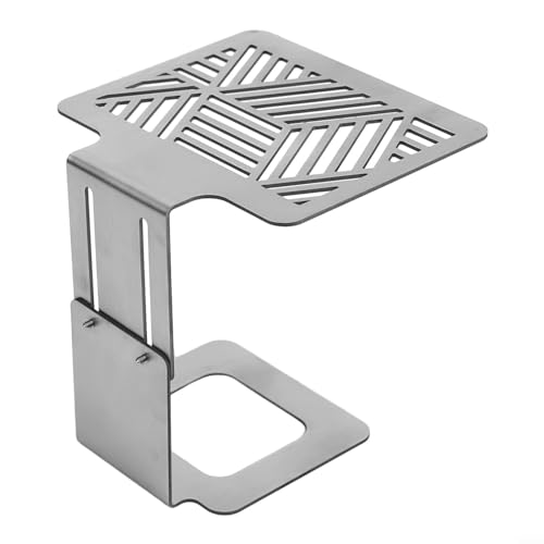 Kaffee-Wiegegestell, Edelstahl-Kaffeemaschinen-Wiegeständer, für Zuhause, Haushalt, Schlafsaal, Café, 14,8 x 11,8 x 8 cm (Silber) von Oceanlend