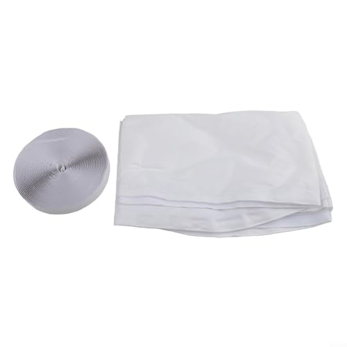 Klimaanlagen-Dichttuch Zubehör für mobile Geräte auf Dach und Schwingfenstern mit extra starkem Verschluss und wiederverwendbaren Kabelbindern für sichere Schlauchbefestigung (190 cm x 2) von Oceanlend