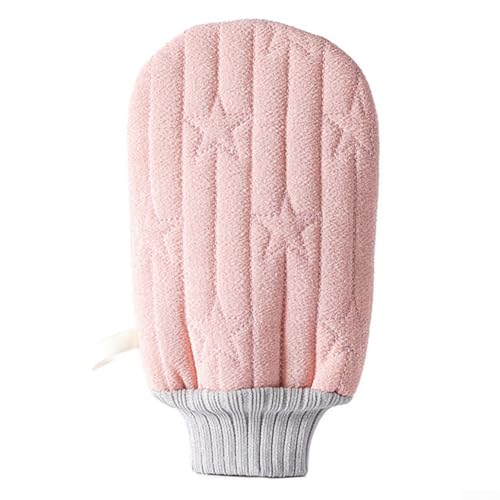 Körperpeeling-Handtuch mit strukturierter Struktur für effektive Entfernung abgestorbener Haut, schnell trocknend und hygienisch, für die Verwendung mit verschiedenen Körperwäschen und Seifen (Rosa) von Oceanlend