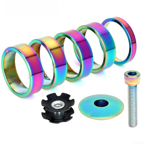 Komplettes Headset-Abstandshalter und obere Kappen-Set für 28 6 mm Gabel, perfekt für Ihr Fahrrad-Upgrade von Oceanlend