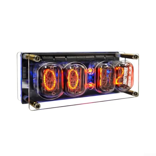 LED Nixie Tube Clock, RGB Breathing Light Glow Tube DIY Retro Clock Module USB Rechargeable, With Power-Off Memory Function, For Home Decor LED Nixie Tube Clock, RGB Breathing Light Glow Tube DIY Retro Clock Module USB Rechargeable, With Power-Off Memory Function, For Home Decor von Oceanlend