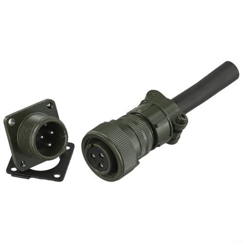 MS3106A 14S Rundsteckverbinder, 2-polig auf 7-polige Optionen, Aluminiumlegierung Konstruktion für industrielle Geräte (3-polig) von Oceanlend