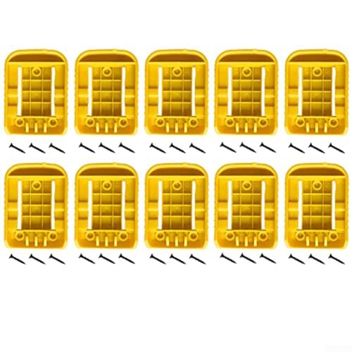 Mount Dock Batteriehalter kompatibel mit Dewalt für 20 V und 60 V Batterien, passend für DCB200, DCB201, DCB202, DCB203, DCB204, DCB206, DCB606, DCB609, mit Schrauben, 10 Stück Mount Dock Batteriehalter kompatibel mit Dewalt für 20 V und 60 V Batterien, passend für DCB200, DCB201, DCB202, DCB203, DCB204, DCB206, DCB606, DCB609, mit Schrauben, 10 Stück von Oceanlend
