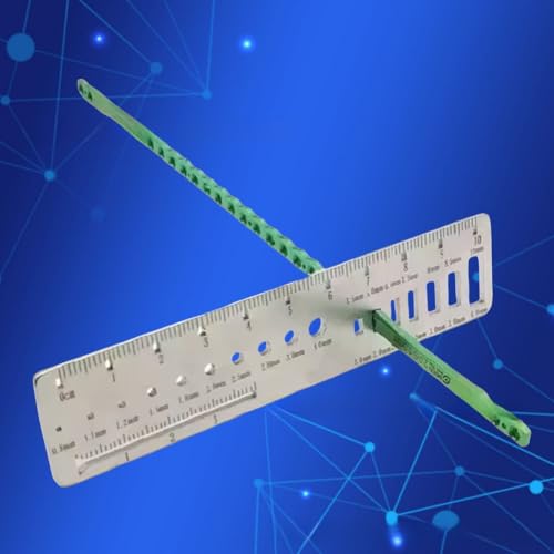 Mutter- und Bohrer-Bit-Gewindeschrauben, Messlehre, Edelstahl, Messlineal für Bohrer-Bits und Schrauben von 0,8 mm bis 12 mm von Oceanlend
