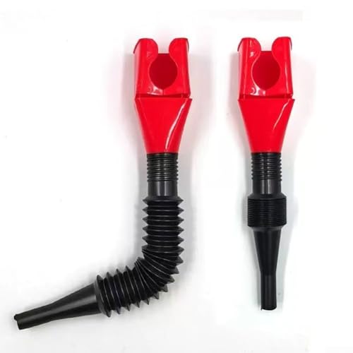 Ölgießtrichter mit quadratischem Design, kleine Größe für präzise Flüssigkeitsübertragung und Betankung, Kunststoffkonstruktion für Haltbarkeit und einfache Reinigung (rot) von Oceanlend