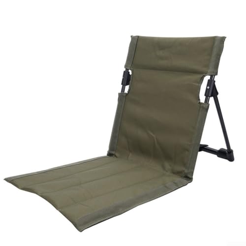 Oceanlend Tragbarer Stuhl für den Außenbereich, Picknickstuhl, Campingstuhl, Rasenstühle, Stadionstühle, Liegestuhl (Armeegrün) von Oceanlend