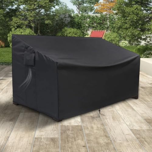 Outdoor Storage Bench Cover, Waterproof Dustproof Bench Protective Cover, With Adjustable Drawstring, For Bench And Patio Furniture(141.0 cmx62.0 cmx81.0 cm) von Oceanlend