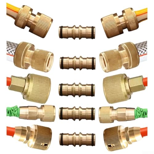 Praktischer Schlauchbruchverbinder für Schläuche 1/4 3/8 1/2 3/4 Zoll, Schnellverschluss-Design für Garteneffizienz (C 2 Stück 1/2 Zoll) von Oceanlend
