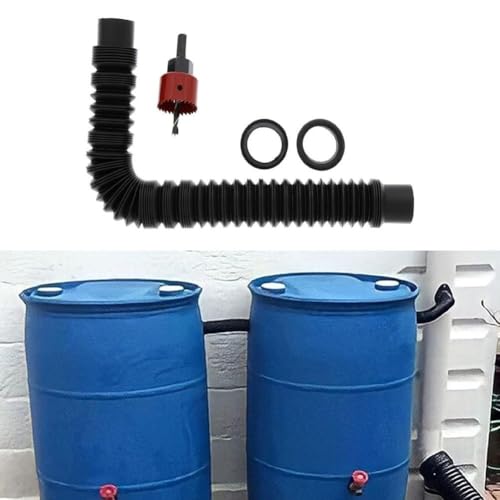 Regentonnenverbinder Kit, 6 Zoll bis 31 Zoll Einstellbare Regentonne Verbindungsstück Rohr Link Kit, Regentonnen Verbindungs-Set, Einfache Installation Regentonnenverbinder Kit, 6 Zoll bis 31 Zoll Einstellbare Regentonne Verbindungsstück Rohr Link Kit, Regentonnen Verbindungs-Set, Einfache Installation von Oceanlend