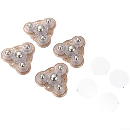 Robuste 3Kugel-Lenkrollen, Ersatzräder für Möbel-Aufbewahrungsboxen, mit leisem Rollgeräusch-Bewegung und starker Rückseite zur Befestigung (G) von Oceanlend