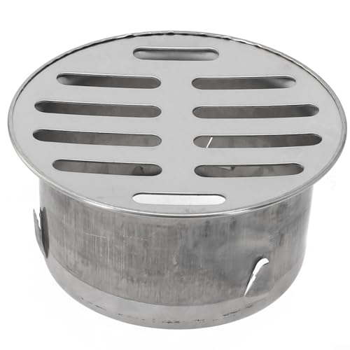 Runder Abflussschutz, Edelstahl-Ablauf-Abdeckkappe, für Entwässerungsrohre, Auspuffrohrenden, Balkonbodenabläufe, Gartenbodenabläufe (Ø 75 mm) von Oceanlend