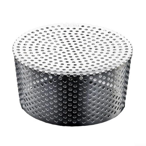 Runder Bodenablauf, 304 Edelstahl, Anti-blockierend, Dachbodenablaufabdeckung, für Entwässerung, Outdoor-Hof-Werkzeug (160 mm) von Oceanlend