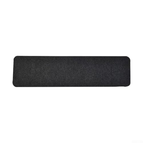 Rutschfeste Stufenmatten aus Massivholz mit Silikon-Rückseite für sicheren und bequemen Teppich-Treppenschutz (dunkelgrau) von Oceanlend