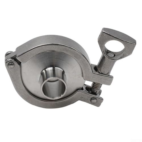 Sanitärrohr-Schweißhülse 102 mm mit Tri-Klemme und PTFE-Dichtung, Edelstahl 304, geeignet für pharmazeutische Flüssigkeitsleitungen (19 mm) von Oceanlend