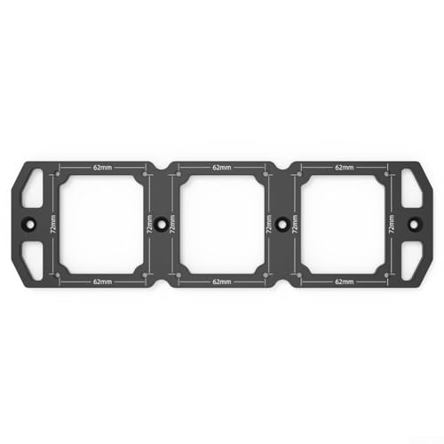 Schalter-Steckdosen-Schablone 86 Typ mit Aluminium-Legierung für präzises Aufstecken für Holzbretter (62 x 72 mm) von Oceanlend