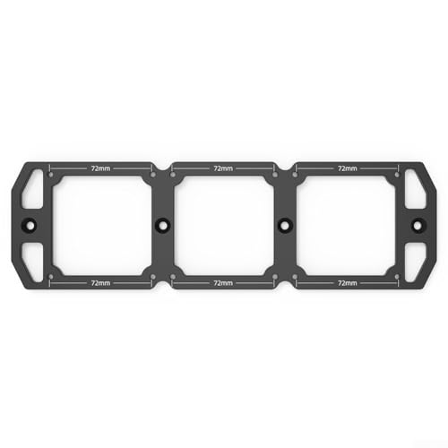 Schalter-Steckdosen-Schablone 86 Typ mit Aluminium-Legierung für präzises Aufstecken für Holzbretter (72 x 72 mm) von Oceanlend