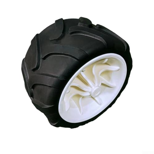Schweres Tragfähiges 17,8 x 10,2 cm solides PU-Campingwagen-Rad mit faltbarem Design, passender Ersatz für Strandauto und Gartenwagen, und elastisches Memory (schwarz grün) von Oceanlend