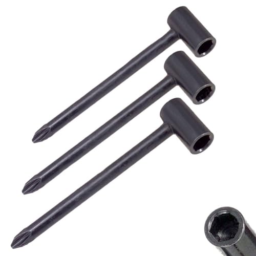 Sechskant-Halsstab-Schraubenschlüssel, 6 x 35 mm, 7 mm, 8 mm Größen (schwarz), 3 Stück von Oceanlend