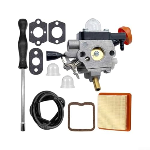 Vergaser-Kit für FS131 FS131R FS311 KM131 inkl. Kraftstofffilter und Luftfilter für verbesserte Motorfunktionalität von Oceanlend