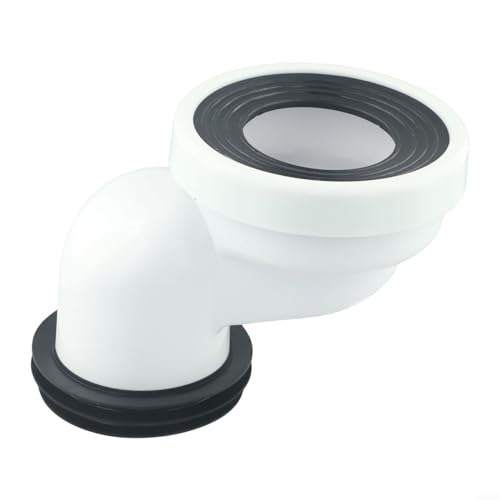 WC-Anschluss-Set, WC-Anschlussdüsenanschluss WC-Rohrdüsenablauf gerade exzentrisch, einfach zu installieren(D) von Oceanlend
