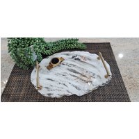 Handgemachtes Tablett Für Küche, Wohnzimmer, Schlafzimmer, Als Serviertablett, Dekoration Oder Geschenk von OceansHomeAccents
