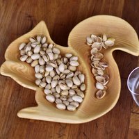Eichhörnchen Geschenk, Handgefertigte Hölzerne Nussschale, Rustikale Eichhörnchen-Gericht Einzigartige Holzschale, Tierförmige Schale Dekorativ von Ochichco