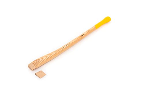 OCHSENKOPF Ersatzstiel für Spaltbeil, Stiel aus Eschenholz, 850 mm, 725 g, Knauf, Forstwerkzeug, OX E-85 E-0850, Gelb von Ochsenkopf
