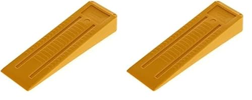 OCHSENKOPF Kunststoff-Fällkeil, Schlagfest und Kältebeständig, KWF-Profi Qualität, Hubhöhe 40 mm, Labrador (Packung mit 2) von Ochsenkopf