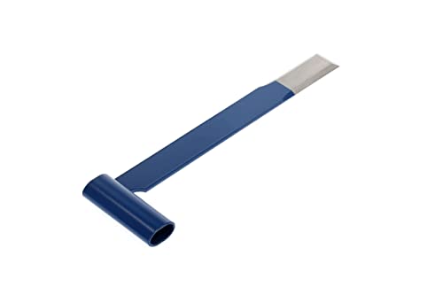 OCHSENKOPF Stichaxt, für Holz, 3-schneidig, Seitenfasen, Schneidenbreite 45 mm, poliert, 450 mm lang, Stahl, OX 410-4500, Blau von Ochsenkopf