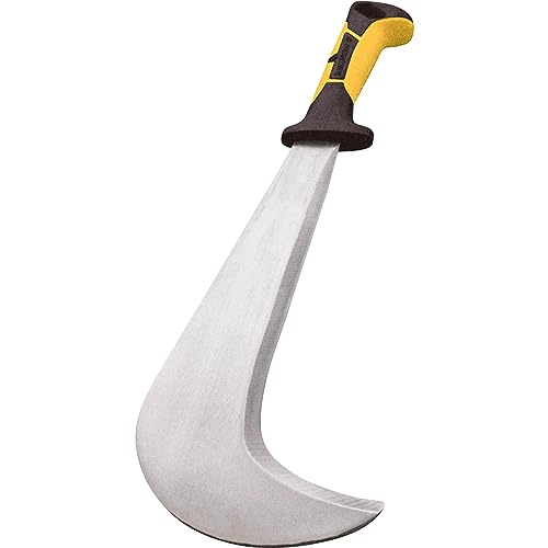 OCHSENKOPF Schweizer Gertel, Machete mit 2-Komponenten-Griff, Schneide 295 mm lang, für Garten-/Forstarbeit, OX 252 K-0500, 48.0 x 17.5 x 3.0 cm, gelb von Ochsenkopf
