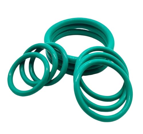 50 Stück Fluorkautschuk-O-Ringe, 2.5 mm Drahtdurchmesser, 25 mm Innendurchmesser, 30 mm Außendurchmesser, Grün Dichtung Gummi Unterlegscheibe von Ochuiioh