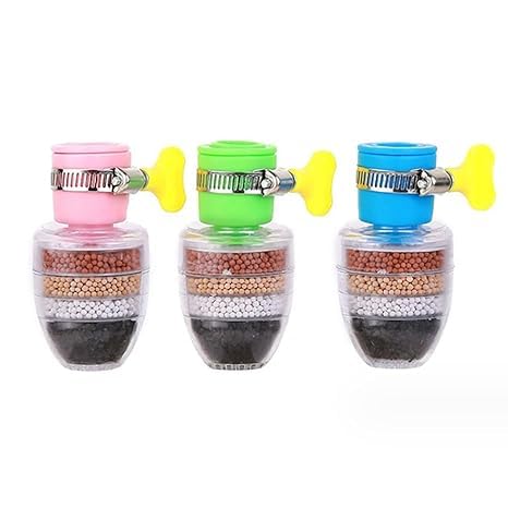 Magischer Kohle-Wasserfilter, Kohlewasserfilter-Wasserhahn, Wasserhahn-Aktivkohle-Reinigungskartusche, 6-lagiger Kohle-Wasserhahn-Wasserfilter spritzwassergeschützt Waschbecken (Mischen 3pcs) von Ocilenya