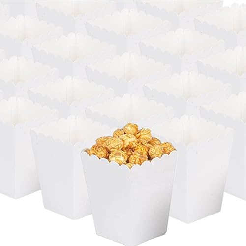 100 Pcs Popcorn Boxen, Papier Popcorn Container, Klein Popcorn Tüten, Candy Boxen Behälter, für Party Snacks, Süßigkeiten, Plätzchen, Weihnachten Party von Ockyunoo