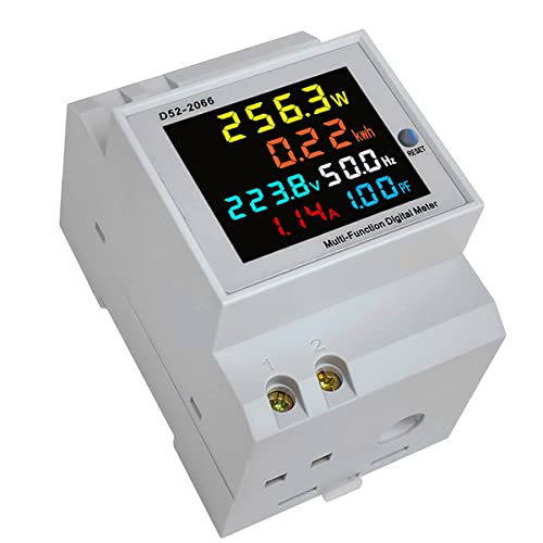 Ocnvlia Din Schiene AC Monitor 6IN1 40-300V 100A Spannung Leistungsfaktor Aktiv KWH Elektrische Frequenzmesser VOLT AMP von Ocnvlia