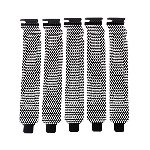 Ocobudbxw Desktop Chassis 5PCS Ventilation Deflector PCI Slot Cover Frame Chassis Bits Block Cooling Fan Dust Filter Ventilation PC Computer Case Electrophorese Metal Punching Punch von Ocobudbxw