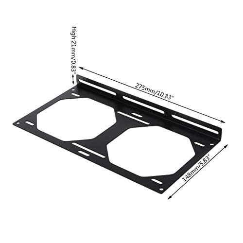 Ocobudbxw Desktop Chassis Fan Bracket 240 Radiator Mounting Bracket Water Cooler for 12/14CM Fan Holder External Computer Case Heatsink Gadget Accessories von Ocobudbxw