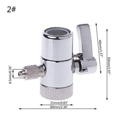 Ocobudbxw Wasserfilter Wasserhahn Umstellventil Ro System 1/4 Zoll 2,5/8 Zoll 3/8 Zoll Rohrverbinder Wasserreiniger Wasserabscheider Umstellventil Einzelschnitt Schalter von Lijun