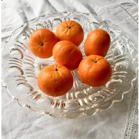 Vintage 1930Er Jahre Bleiglas Fuß Obstschale von Ocovintage