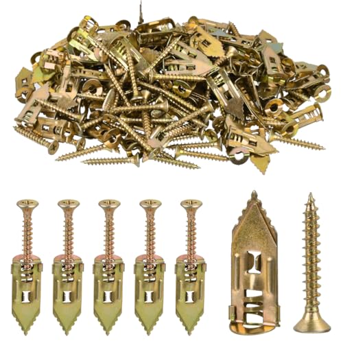 OctBird 120 Stk Selbstbohrende Dehnschrauben,Trockenbaudübel Selbstbohrende Dübel mit Schrauben,Verzinkte Gipskartonbefestigungen für Aufhängen von Bilderrahmen Fernsehern Regalen mit Schränken Usw OctBird 120 Stk Selbstbohrende Dehnschrauben,Trockenbaudübel Selbstbohrende Dübel mit Schrauben,Verzinkte Gipskartonbefestigungen für Aufhängen von Bilderrahmen Fernsehern Regalen mit Schränken Usw von OctBird