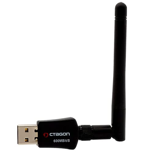 Octagon WL618 Optima WLAN 600 Mbit/s +2dBi Antenne USB 2.0 Adapter mit 2.4 & 5G DUAL Band, VU+, Gigablue, Protek und weitere Sat-Receiver mit Linux E2 OS und Computer, schwarz Octagon WL618 Optima WLAN 600 Mbit/s +2dBi Antenne USB 2.0 Adapter mit 2.4 & 5G DUAL Band, VU+, Gigablue, Protek und weitere Sat-Receiver mit Linux E2 OS und Computer, schwarz von Octagon